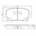 J3602096 NIPPARTS Комплект тормозных колодок, дисковый тормоз