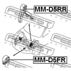 MM-D5RR FEBEST Подвеска, двигатель