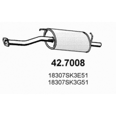 42.7008 ASSO Глушитель выхлопных газов конечный