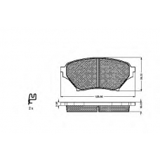 32452 SPIDAN Комплект тормозных колодок, дисковый тормоз