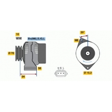 0 986 045 891 BOSCH Генератор