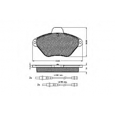 32001 SPIDAN Комплект тормозных колодок, дисковый тормоз