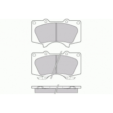12-1139 E.T.F. Комплект тормозных колодок, дисковый тормоз