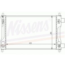 63141 NISSENS Радиатор, охлаждение двигателя