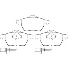 2301891 TEXTAR Комплект тормозных колодок, дисковый тормоз