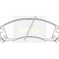 21363 00 C BRECK Комплект тормозных колодок, дисковый тормоз