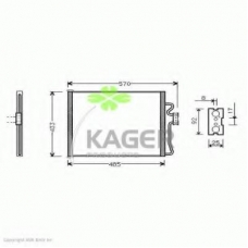 94-5044 KAGER Конденсатор, кондиционер