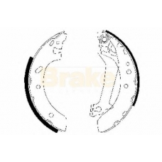 SH2503 BRAKE ENGINEERING Комплект тормозных колодок