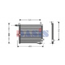 322050N AKS DASIS Конденсатор, кондиционер