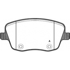 BPA0775.00 OPEN PARTS Комплект тормозных колодок, дисковый тормоз