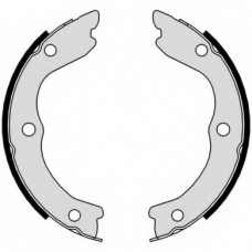 S 56 543 BREMBO Комплект тормозных колодок, стояночная тормозная с