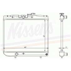 64880 NISSENS Радиатор, охлаждение двигателя