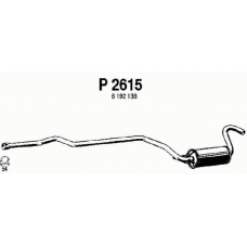 P2615 FENNO Средний глушитель выхлопных газов