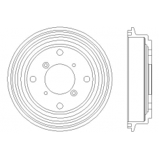 MBD134 MINTEX Тормозной барабан