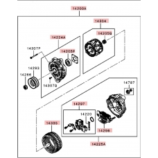 1800A115 MITSUBISHI Генератор в сборе
