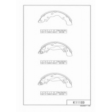 H350I10 NPS Комплект тормозных колодок