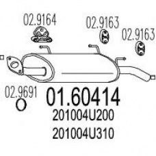 01.60414 MTS Глушитель выхлопных газов конечный