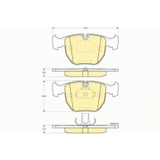 6112612 GIRLING Комплект тормозных колодок, дисковый тормоз