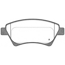 BPA0976.00 OPEN PARTS Комплект тормозных колодок, дисковый тормоз