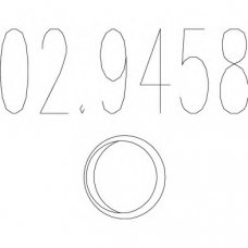 02.9458 MTS Прокладка, труба выхлопного газа