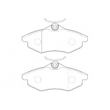 WBP23407A WAGNER LOCKHEED Комплект тормозных колодок, дисковый тормоз