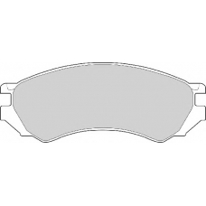 FD6480A NECTO Комплект тормозных колодок, дисковый тормоз