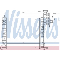 62575 NISSENS Радиатор, охлаждение двигателя