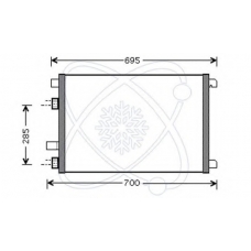 30R0056 ELECTRO AUTO Конденсатор, кондиционер