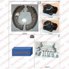 755 DELPHI Комплект тормозных колодок