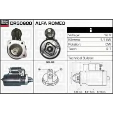 DRS0680 DELCO REMY Стартер