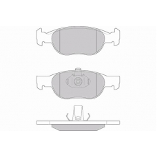 12-0770 E.T.F. Комплект тормозных колодок, дисковый тормоз