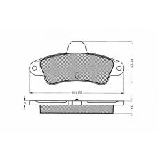 7.356S PEX Комплект тормозных колодок, дисковый тормоз