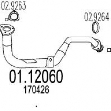 01.12060 MTS Труба выхлопного газа