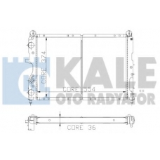 102100 KALE OTO RADYATOR Радиатор, охлаждение двигателя