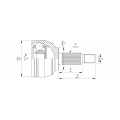 CVJ5697.10 OPEN PARTS Шарнирный комплект, приводной вал