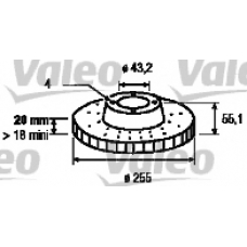 186766 VALEO Тормозной диск