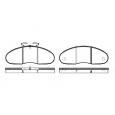 0048.00 QUINTON HAZELL Комплект тормозных колодок, дисковый тормоз