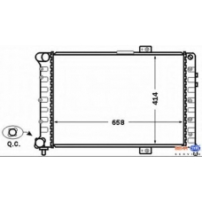 8MK 376 766-091 HELLA Радиатор, охлаждение двигателя