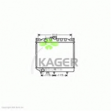 31-3312 KAGER Радиатор, охлаждение двигателя