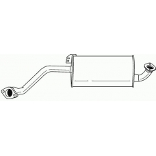 41400 SIGAM Средний глушитель выхлопных газов