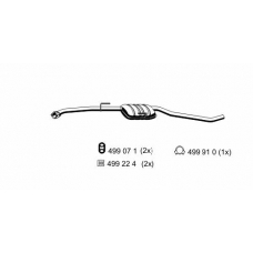 024211 ERNST Средний глушитель выхлопных газов