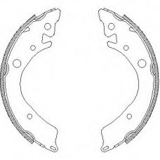 4084.00 QUINTON HAZELL Комплект тормозных колодок