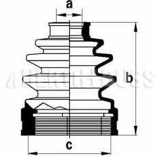 J2883012 NIPPARTS Комплект пылника, приводной вал