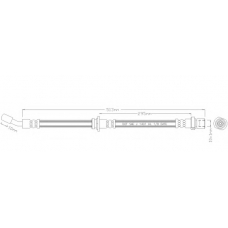 5644 REMKAFLEX Тормозной шланг