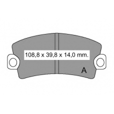 830863 Vema Комплект тормозных колодок, дисковый тормоз