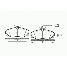 0486 11 KAWE Комплект тормозных колодок, дисковый тормоз