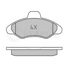 025 211 7118/PD MEYLE Комплект тормозных колодок, дисковый тормоз