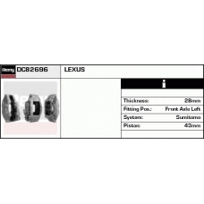 DC82696 DELCO REMY Тормозной суппорт