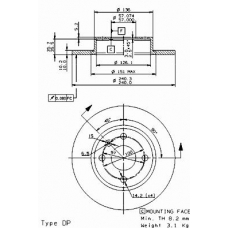 08.9739.10 BREMBO Тормозной диск