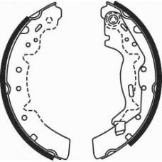 07670 KAWE Комплект тормозных колодок